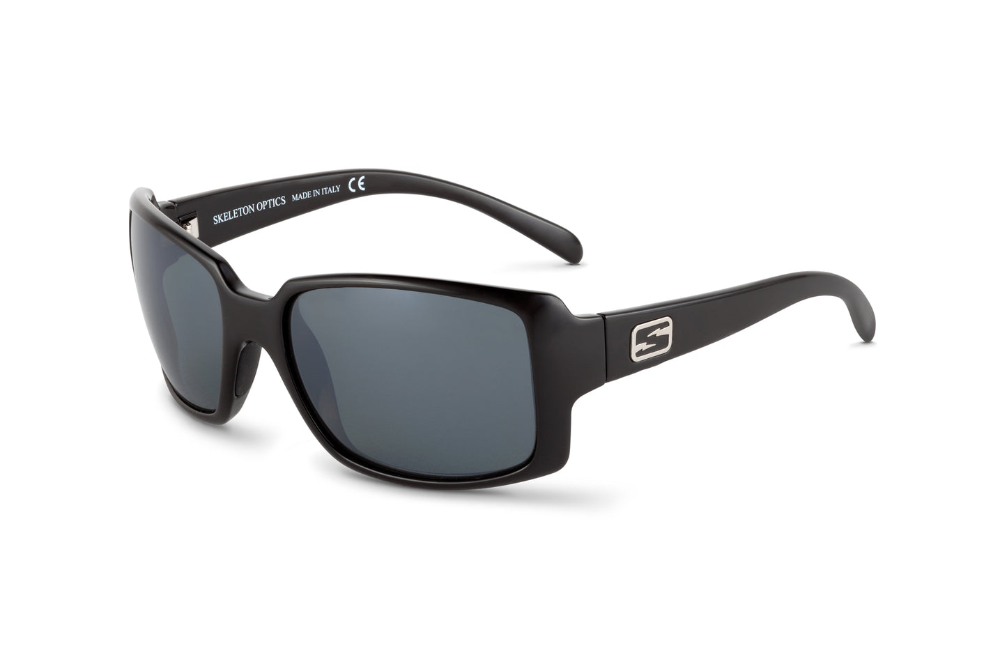 STAMPEDE - ORIGINAL EDITION-Gloss Black-Silver Chrome-Skeleton Optics NZ